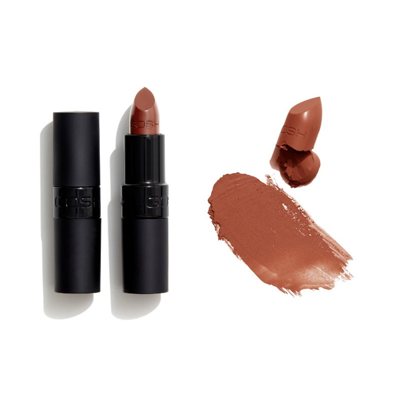 GOSH COPENHAGEN VELVET TOUCH MATT LIPSTICK - AVAILABLE IN 22 SHADES - Beauty Bar 