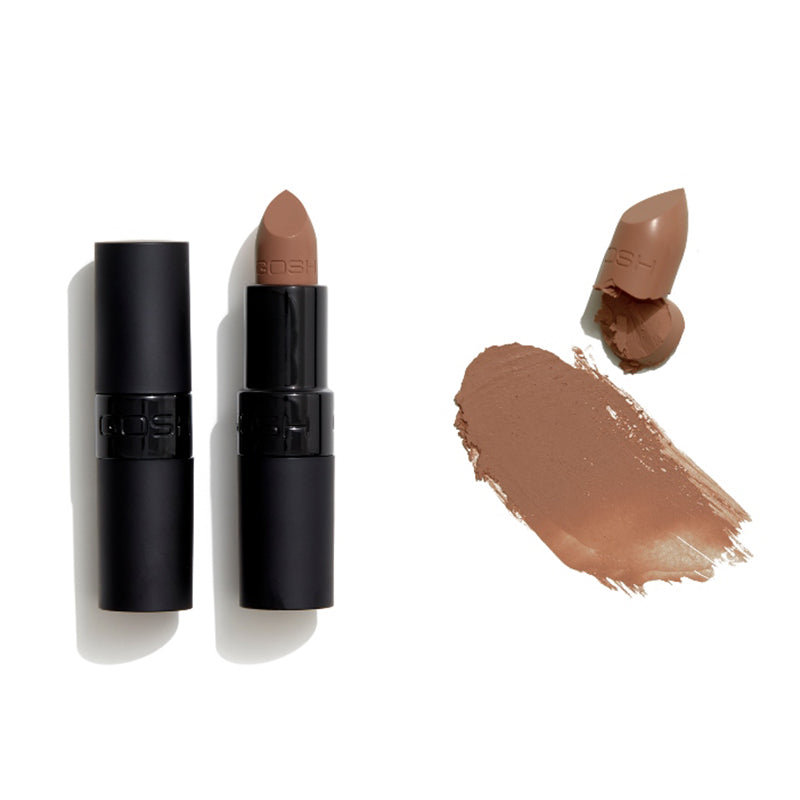 GOSH COPENHAGEN VELVET TOUCH MATT LIPSTICK - AVAILABLE IN 22 SHADES - Beauty Bar 