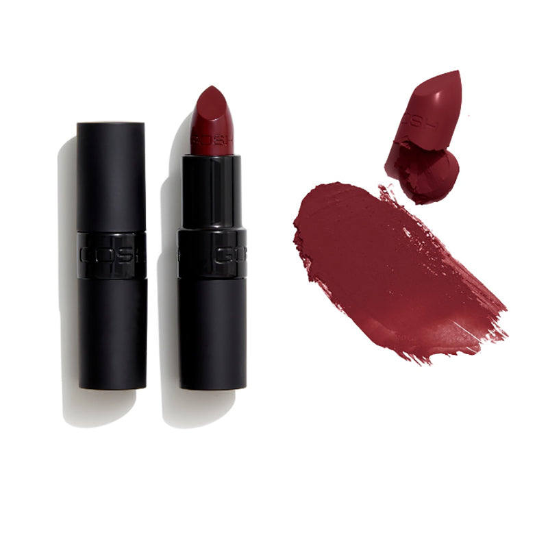 GOSH COPENHAGEN VELVET TOUCH MATT LIPSTICK - AVAILABLE IN 22 SHADES - Beauty Bar 