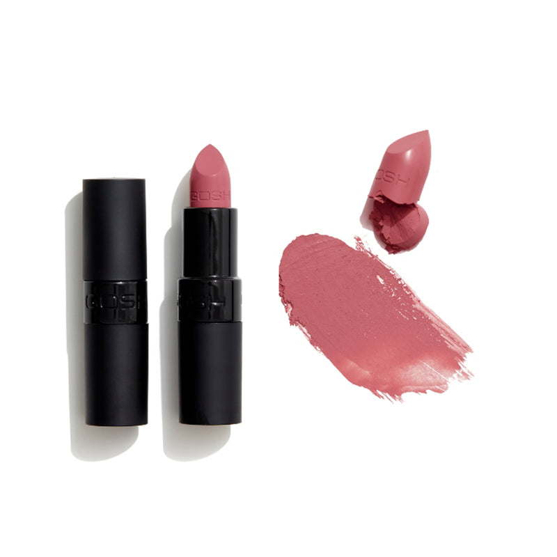 GOSH COPENHAGEN VELVET TOUCH MATT LIPSTICK - AVAILABLE IN 22 SHADES - Beauty Bar 