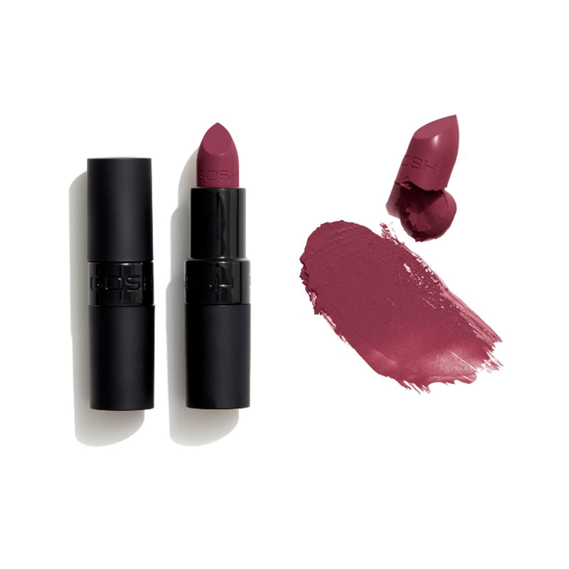 GOSH COPENHAGEN VELVET TOUCH MATT LIPSTICK - AVAILABLE IN 22 SHADES - Beauty Bar 
