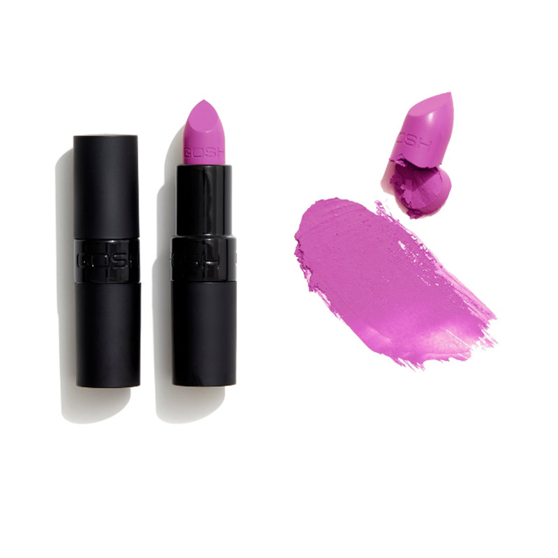 GOSH COPENHAGEN VELVET TOUCH MATT LIPSTICK - AVAILABLE IN 22 SHADES - Beauty Bar 