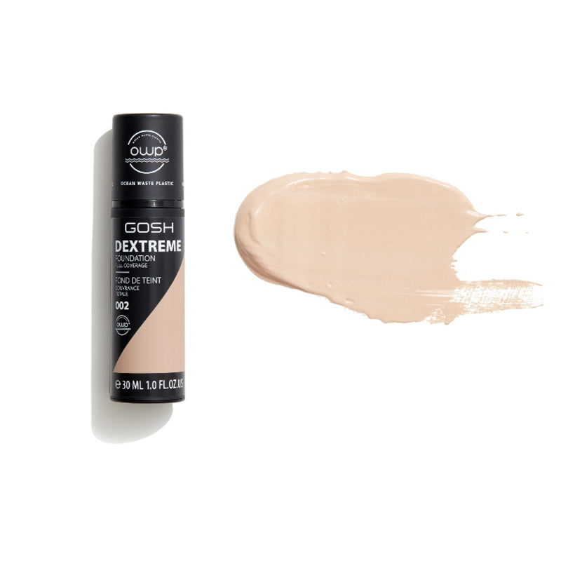 GOSH COPENHAGEN DEXTREME FULL COVERAGE FOUNDATION - AVAILABLE IN 6 SHADES - Beauty Bar 