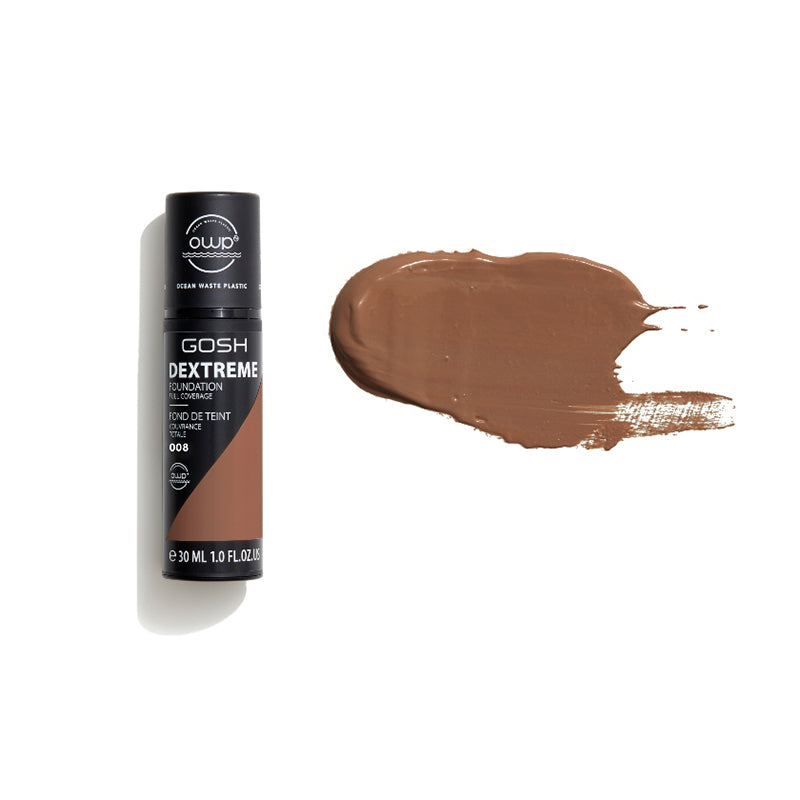 GOSH COPENHAGEN DEXTREME FULL COVERAGE FOUNDATION - AVAILABLE IN 6 SHADES - Beauty Bar 