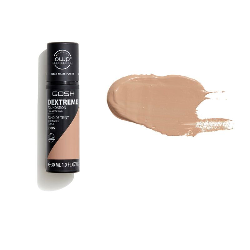 GOSH COPENHAGEN DEXTREME FULL COVERAGE FOUNDATION - AVAILABLE IN 6 SHADES - Beauty Bar 