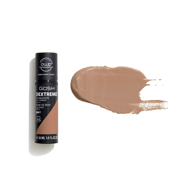 GOSH COPENHAGEN DEXTREME FULL COVERAGE FOUNDATION - AVAILABLE IN 6 SHADES - Beauty Bar 
