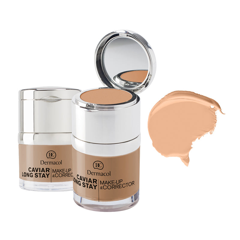 DERMACOL CAVIAR LONG STAY MAKE - UP & CORRECTOR - AVAILABLE IN 5 SHADES - Beauty Bar 