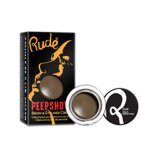 Load image into Gallery viewer, RUDE PEEP SHOW BROW &amp; EYELINER CREAM - AVAILABLE IN A VARIETY OF SHADES - Beauty Bar Cyprus
