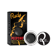 Load image into Gallery viewer, RUDE PEEP SHOW BROW &amp; EYELINER CREAM - AVAILABLE IN A VARIETY OF SHADES - Beauty Bar Cyprus
