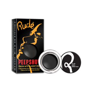 RUDE PEEP SHOW BROW & EYELINER CREAM - AVAILABLE IN A VARIETY OF SHADES - Beauty Bar Cyprus