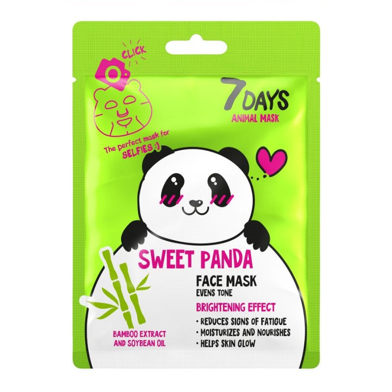 7DAYS ANIMAL FACE MASK SWEET PANDA - Beauty Bar Cyprus