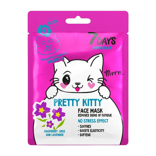 7DAYS ANIMAL FACE MASK PRETTY KITTY - Beauty Bar Cyprus