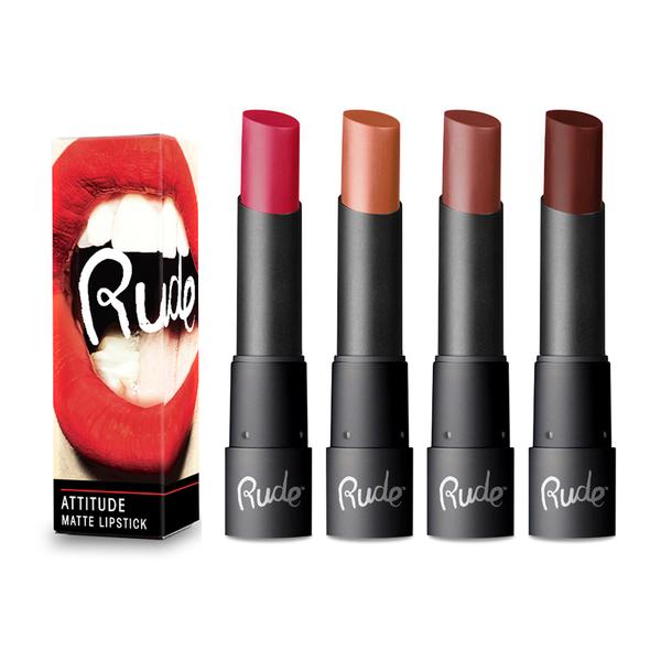 RUDE ATTITUDE MATTE LIPSTICK - AVAILABLE IN A VARIETY OF SHADES - Beauty Bar Cyprus