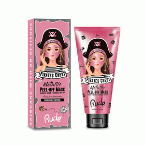 RUDE PIRATE'S CHEST METALLIC PEEL-OFF MASK - AHOY,ME HEARTIES! (TIGHTENING) - Beauty Bar Cyprus