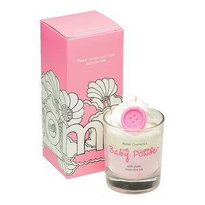BOMB COSMETICS BABY POWDER PIPED GLASS CANDLE - Beauty Bar 