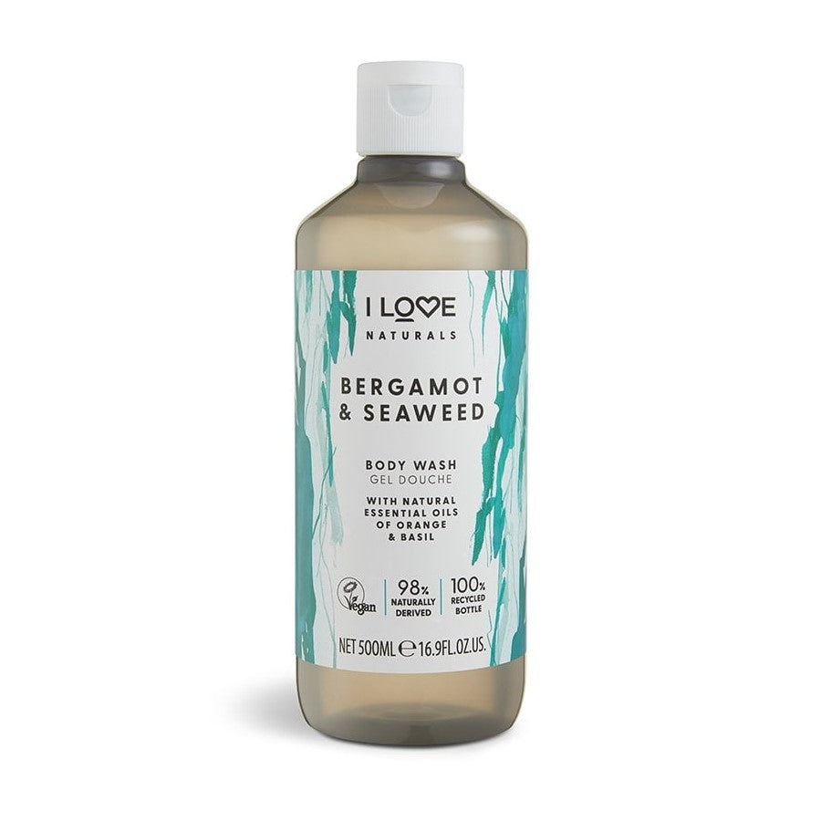 I LOVE NATURALS BERGAMONT & SEAWEED BODY WASH 500ML - Beauty Bar 