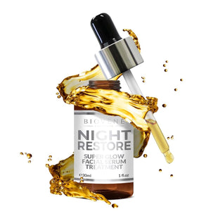 BIOVENE NIGHT RESTORE SUPER GLOW FACIAL SERUM 30ML - Beauty Bar 