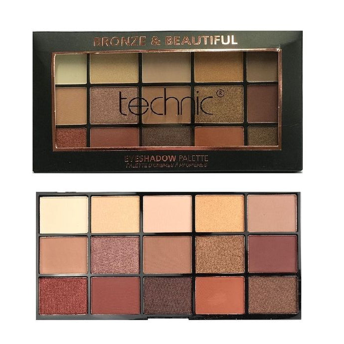 TECHNIC BRONZE & BEAUTIFUL EYE SHADOW PALETTE - Beauty Bar Cyprus