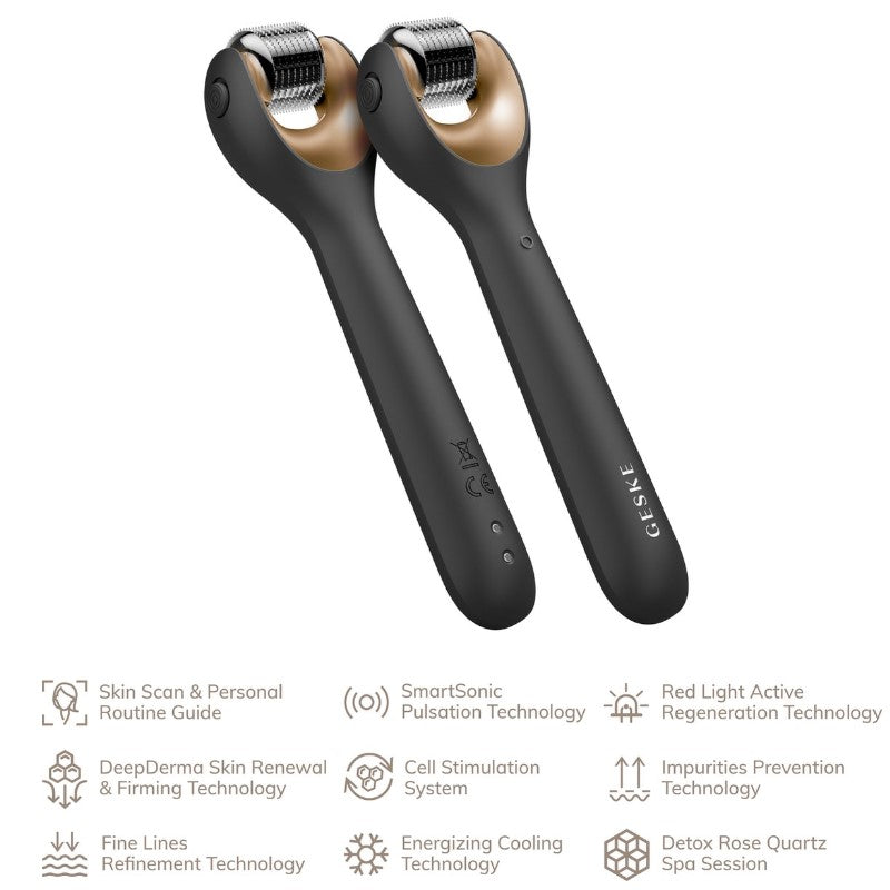 GESKE MICRONEEDLE FACEROLLER 9 IN 1 - AVAILABLE IN 2 COLOURS - Beauty Bar 