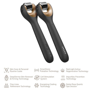 GESKE MICRONEEDLE FACEROLLER 9 IN 1 - AVAILABLE IN 2 COLOURS - Beauty Bar 