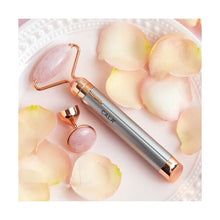 Load image into Gallery viewer, CALA 2 IN 1 FACIAL ROLER ROSE QUARTZ SONIC FACIAL MASSAGER - Beauty Bar 

