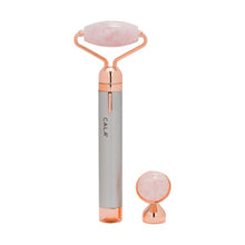 Load image into Gallery viewer, CALA 2 IN 1 FACIAL ROLER ROSE QUARTZ SONIC FACIAL MASSAGER - Beauty Bar 

