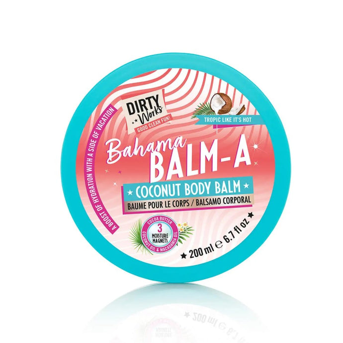 DIRTY WORKS BAHAMA BALM-A COCONUT BODY BALM 200ML - Beauty Bar 