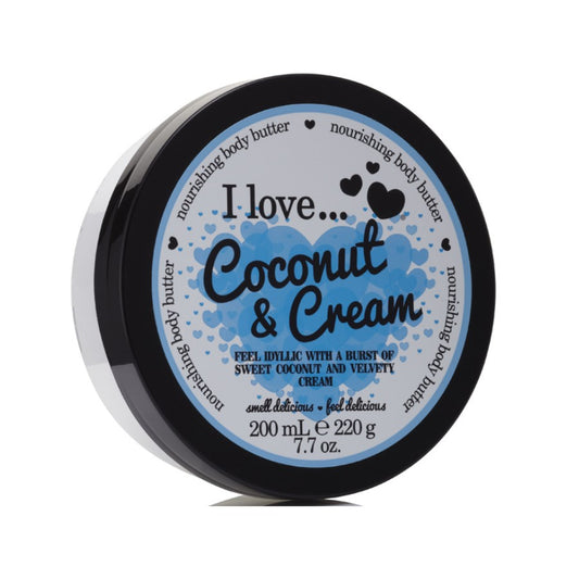 I LOVE COCONUT & CREAM BODY BUTTER 200ML - Beauty Bar 