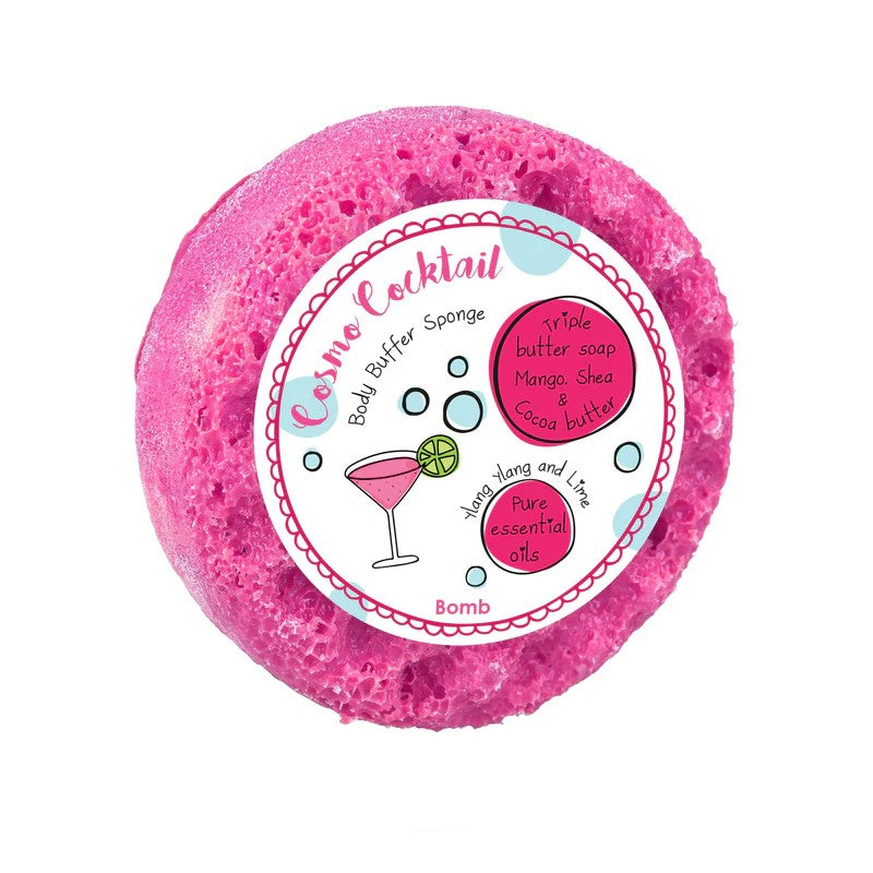 BOMB COSMETICS COSMO COCKTAIL BODY BUFFER SOAP SPONGE - Beauty Bar 