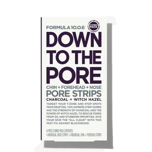 FORMULA 10.0.6 DOWN TO THE PORE - CHIN + FOREHEAD + NOSE PORE STRIPS - Beauty Bar Cyprus