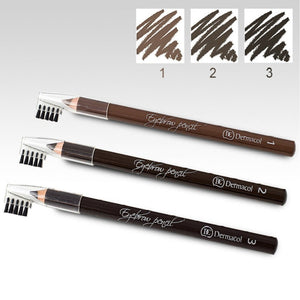 DERMACOL EYEBROW PENCIL - AVAILABLE IN 3 COLOURS - Beauty Bar 