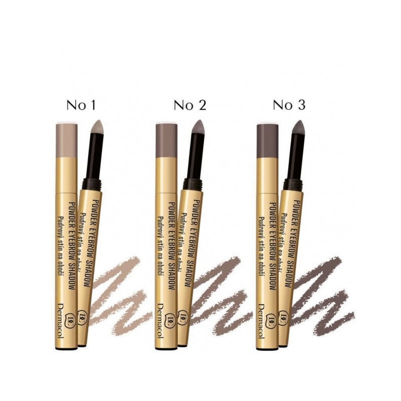 DERMACOL POWDER EYEBROW SHADOW - AVAILABLE IN 3 SHADES - Beauty Bar 