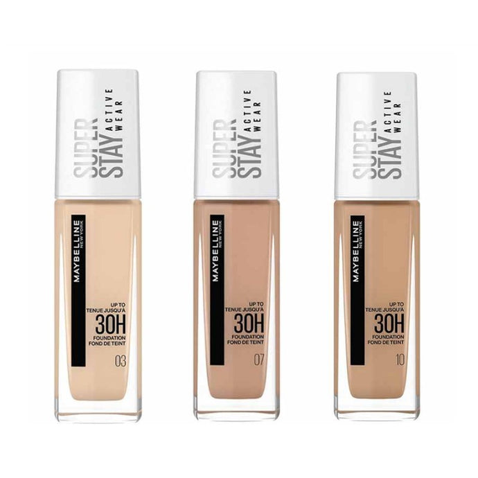 MAYBELLINE SUPER STAY 30H FOUNDATION - AVAILABLE IN 5 SHADES - Beauty Bar 