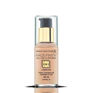 MAX FACTOR FACE FINITY ALL DAY FLAWLESS 3 IN 1 FOUNDATION - AVAILABLE IN A VARIETY OF SHADES - Beauty Bar Cyprus