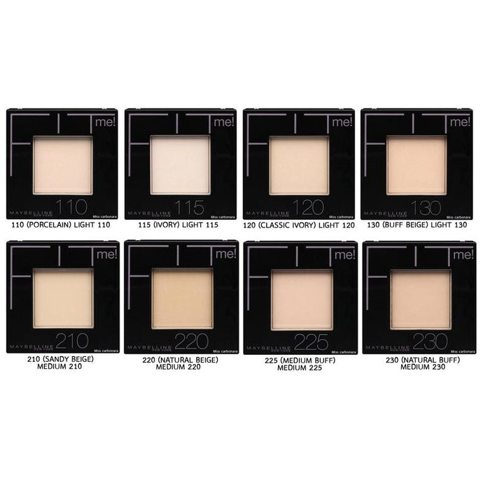MAYBELLINE - FIT ME MATTE POWDER - AVAILABLE IN 7 SHADES - Beauty Bar Cyprus