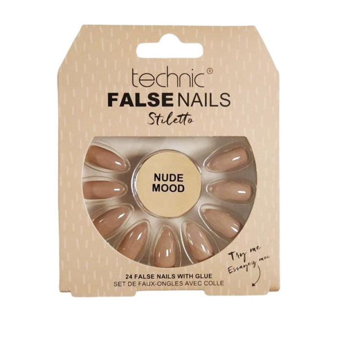 TECHNIC FALSE NAILS STILETTO - NUDE MOOD - Beauty Bar 