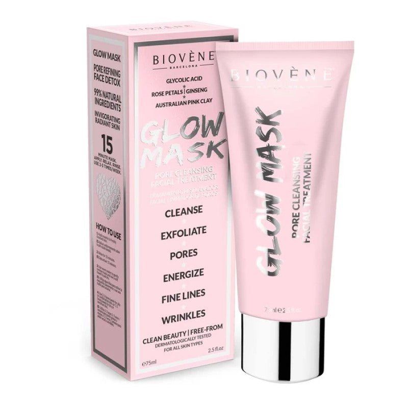 BIOVENE GLOW MASK - PORE CLEANSING FACIAL TREATMENT - 75ML - Beauty Bar 