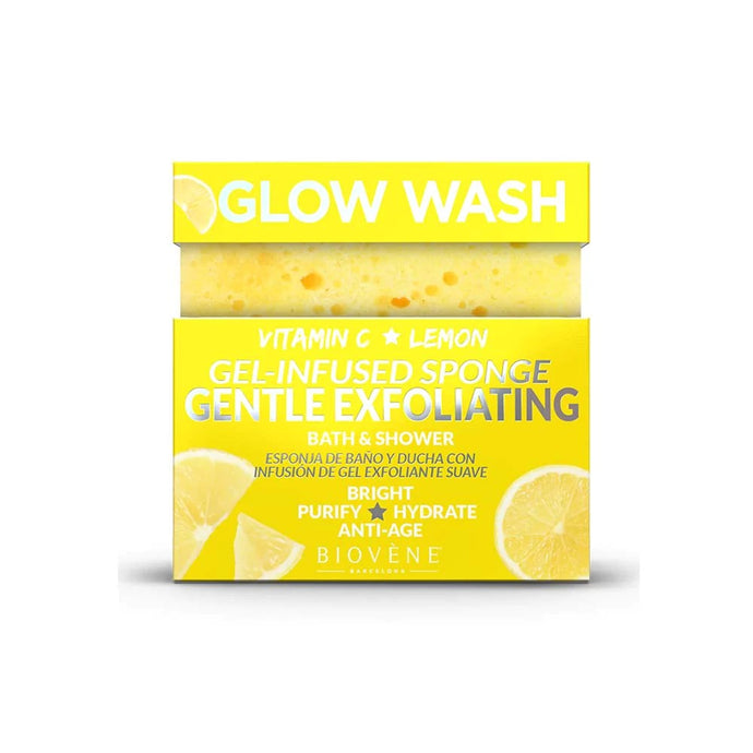 BIOVENE GLOW WASH GEL INFUSED SPONGE 75G - Beauty Bar 