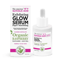 Load image into Gallery viewer, BIOVENE THE CONSCIOUS™ GLYCOLIC ACID EXFOLIATING GLOW SERUM ORGANIC RASPBERRY 30ML - Beauty Bar 
