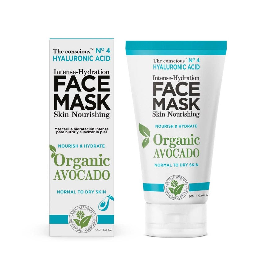 BIOVENE THE CONSCIOUS™ HYALURONIC ACID INTENSE-HYDRATION FACE MASK ORGANIC AVOCADO 50ML - Beauty Bar 