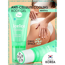 Load image into Gallery viewer, 7DAYS ICEICE ANTI-CELLULITE COOLING GEL MENTHOL 2% + SEAWEED 1% 130ML - Beauty Bar 

