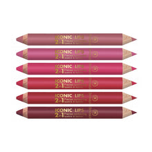 Load image into Gallery viewer, DERMACOL ICONIC LIPS 2 IN 1 - AVAILABLE IN 6 SHADES - Beauty Bar 
