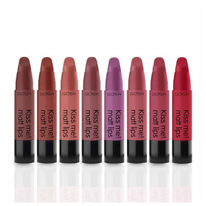 GOSH COPENHAGEN KISS ME MATT LIPSTICKS AVAILABLE IN 8 SHADES - Beauty Bar 