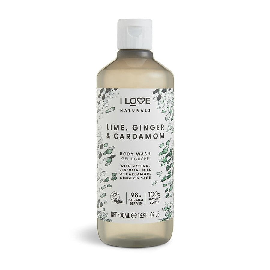 I LOVE NATURALS LIME GINGER & CARDAMON BODY WASH 500ML - Beauty Bar 