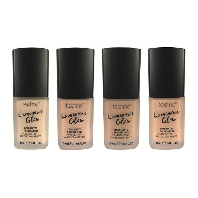 TECHNIC LUMINOUS GLOW DEMI MATTE FOUNDATION - AVAILABLE IN 4 SHADES - Beauty Bar 