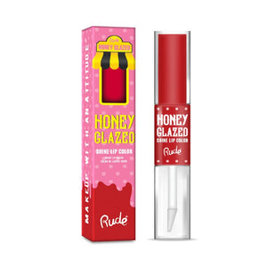 RUDE HONEY GLAZED SHINE LIP COLOUR - AVAIALABLE IN 8 SHADES - Beauty Bar 