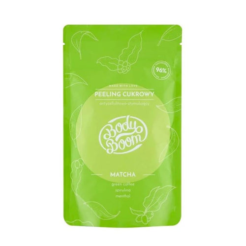 BODY BOOM MATCHA ANTI-CELLULITE & STIMULATING SUGAR SCRUB 100G - Beauty Bar 