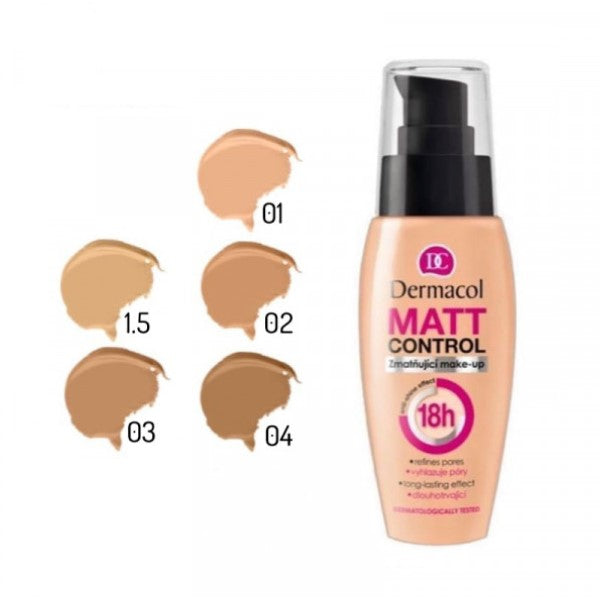 DERMACOL MATT CONTROL MAKE - UP - AVAILABLE IN 5 SHADES - Beauty Bar 