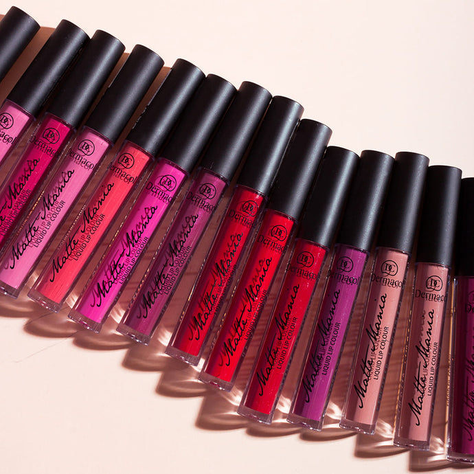 DERMACOL MATTE MANIA - LIQUID LIP COLOUR - AVAILABLE IN 18 SHADES - Beauty Bar 