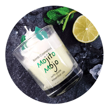 Load image into Gallery viewer, BOMB COSMETICS MOJITO MOJO PIPED GLASS CANDLE - Beauty Bar 
